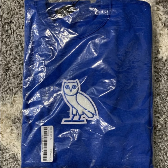 Octobers Very Own OVO Sapphire Blue Crewneck Large - Picture 2 of 6